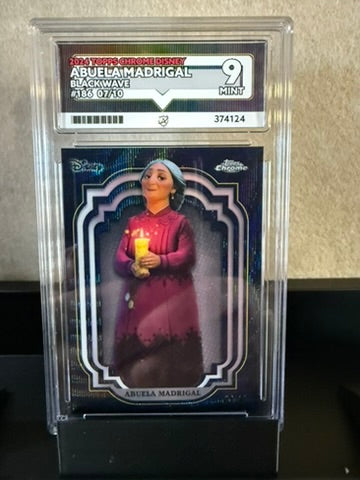 2024 Topps Chrome Disney – Abuela Madrigal Black Wave /10 – Graded 9 MINT