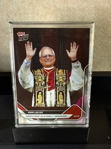 Topps Now – Pope Leo XIV – 1st American Pope – “Habemus Papam” – 5.8.23