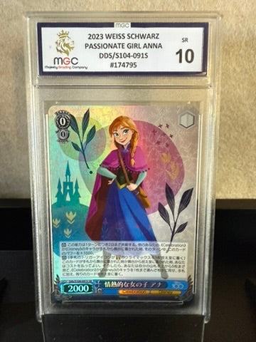 2023 Weiss Schwarz "Passionate Girl Anna" – SR DDS/S104-091S – MGC 10 Graded
