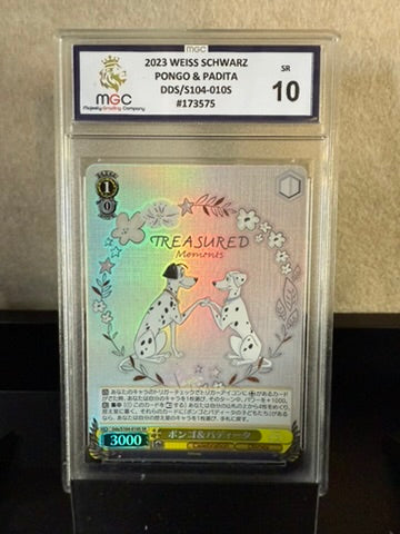2023 Weiss Schwarz "Pongo & Padita – Treasured Moments" – SR DDS/S104-010S – MGC 10 Graded