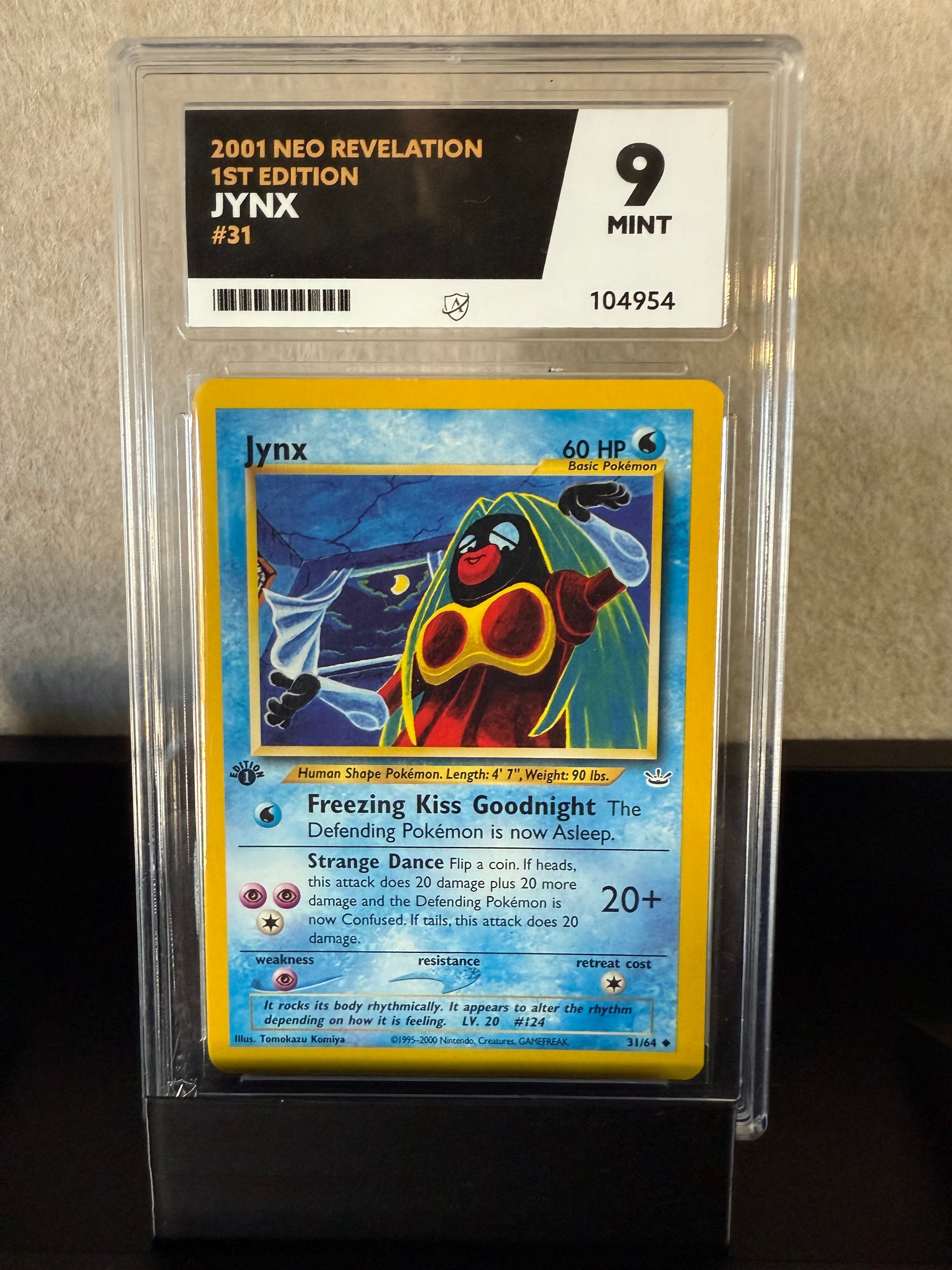 2001 Pokémon Neo Revelation Jynx – 1st Edition – MGC 9 Mint – #31/64