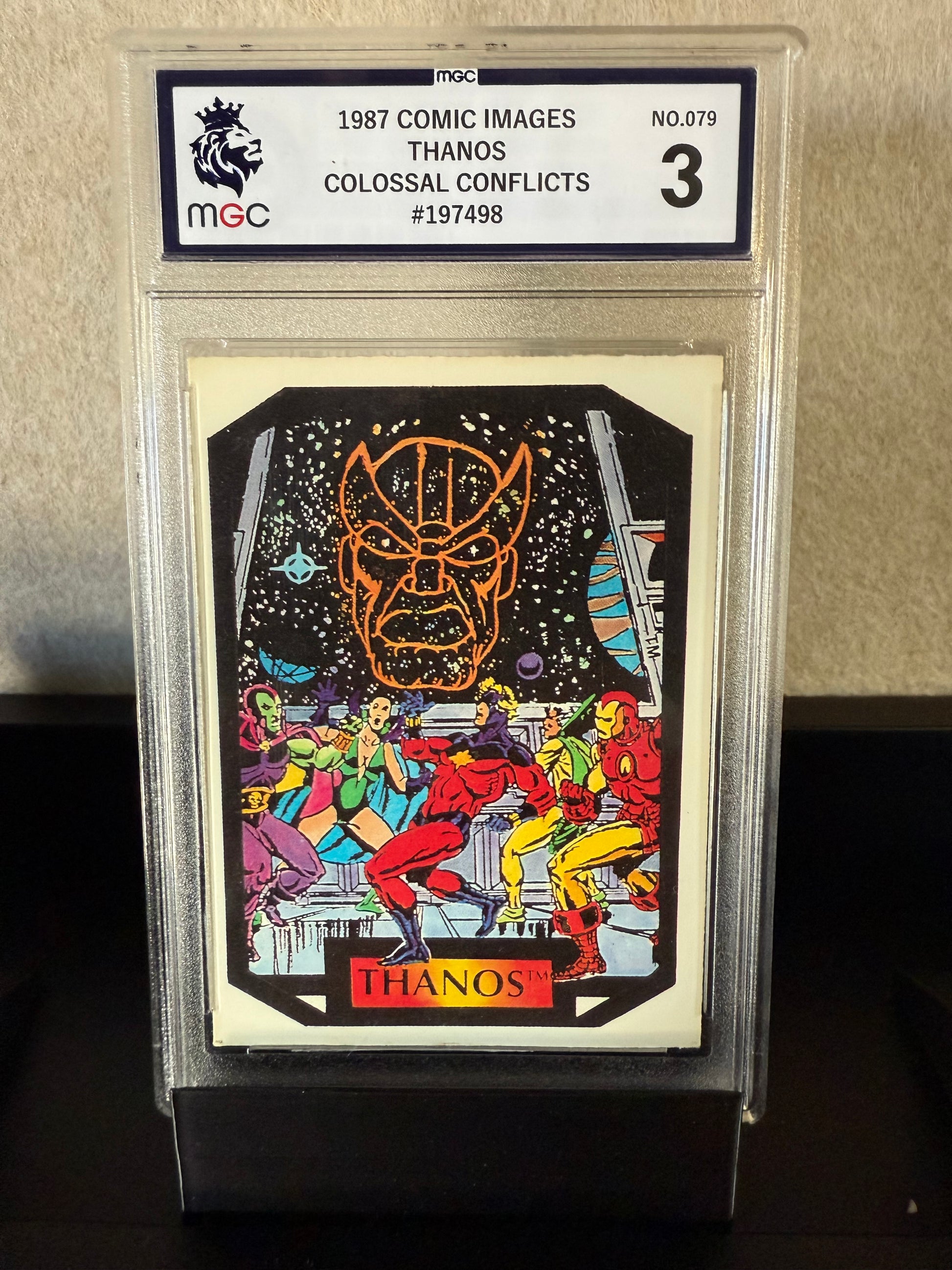 1987 Comic Images Thanos – Colossal Conflicts #79 – MGC 3 VG (Vintage Marvel)