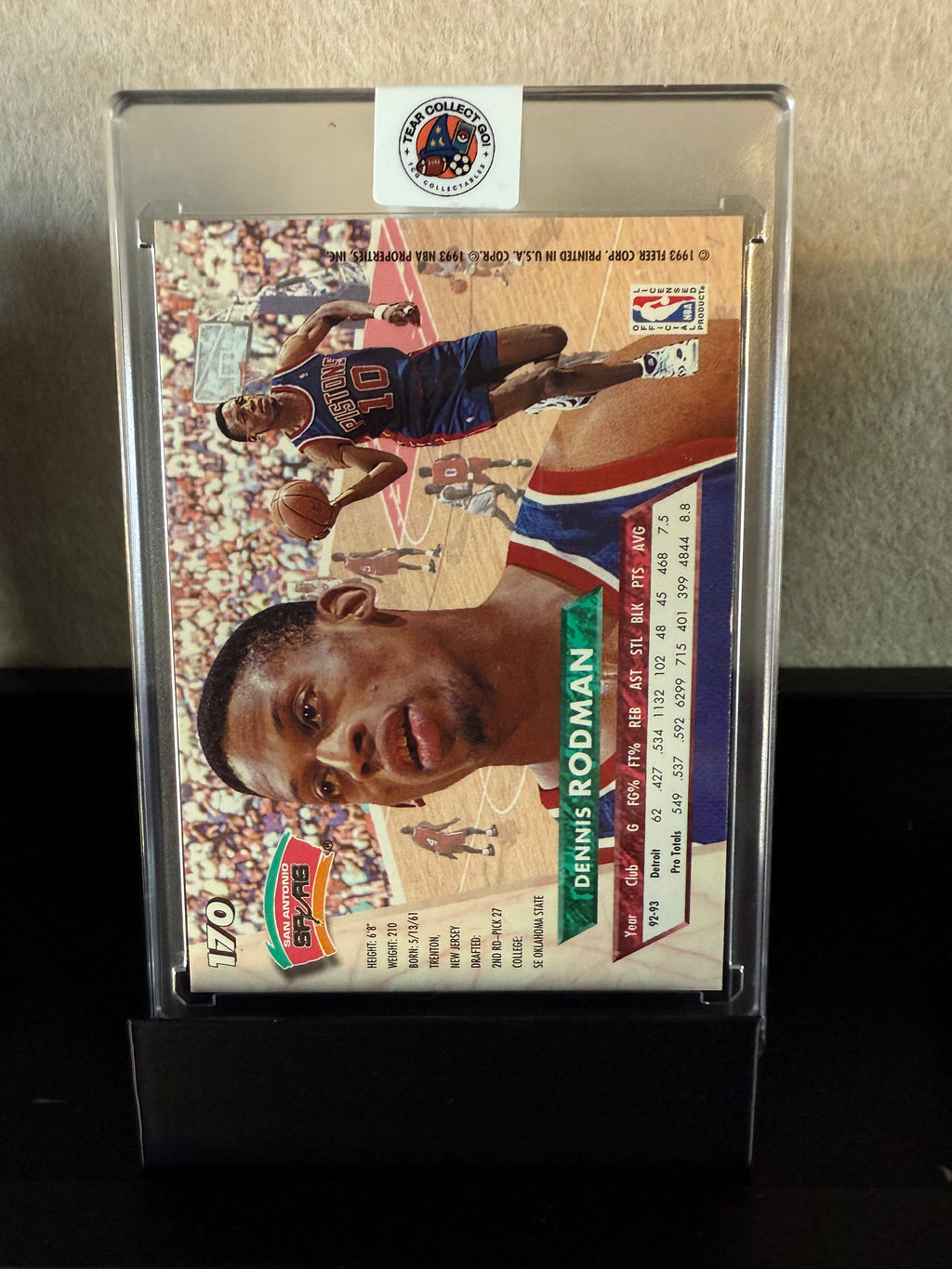 1993-94 Fleer Ultra Dennis Rodman – Traded to Spurs