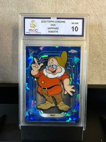 2024 Topps Chrome Disney "Doc" – Sapphire Edition #008 – MGC 10 Graded