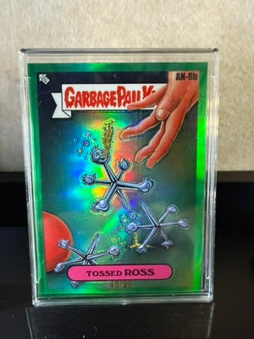 Tossed Ross – Garbage Pail Kids Chrome AN-8b (Green Wave Refractor /99)