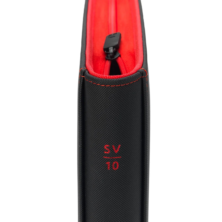 VaultX Scarlet & Violet 10 Exo-Tec® Zip Binder - 12 Pocket