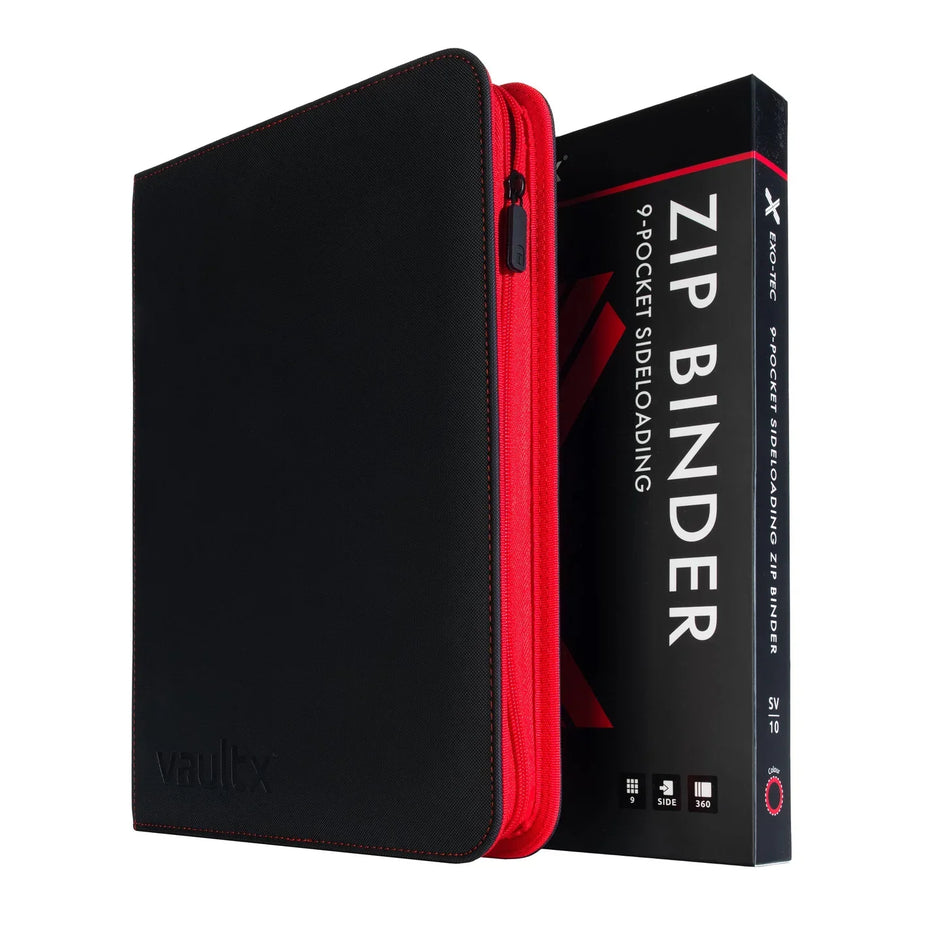 VaultX Scarlet & Violet 10 Exo-Tec® Zip Binder - 9 Pocket