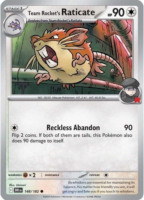 Team Rocket's Raticate (148)