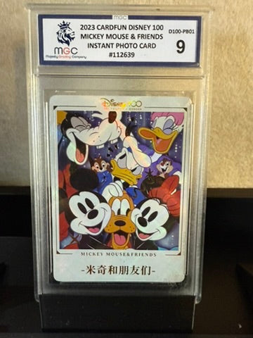 2023 CardFun Disney 100 – Mickey Mouse & Friends – Instant Photo Card – MGC 9 Mint
