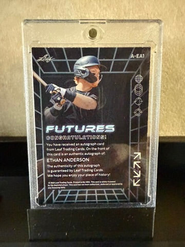 Ethan Anderson – Leaf “Futures” Rookie Auto Card (On-Card Signature)