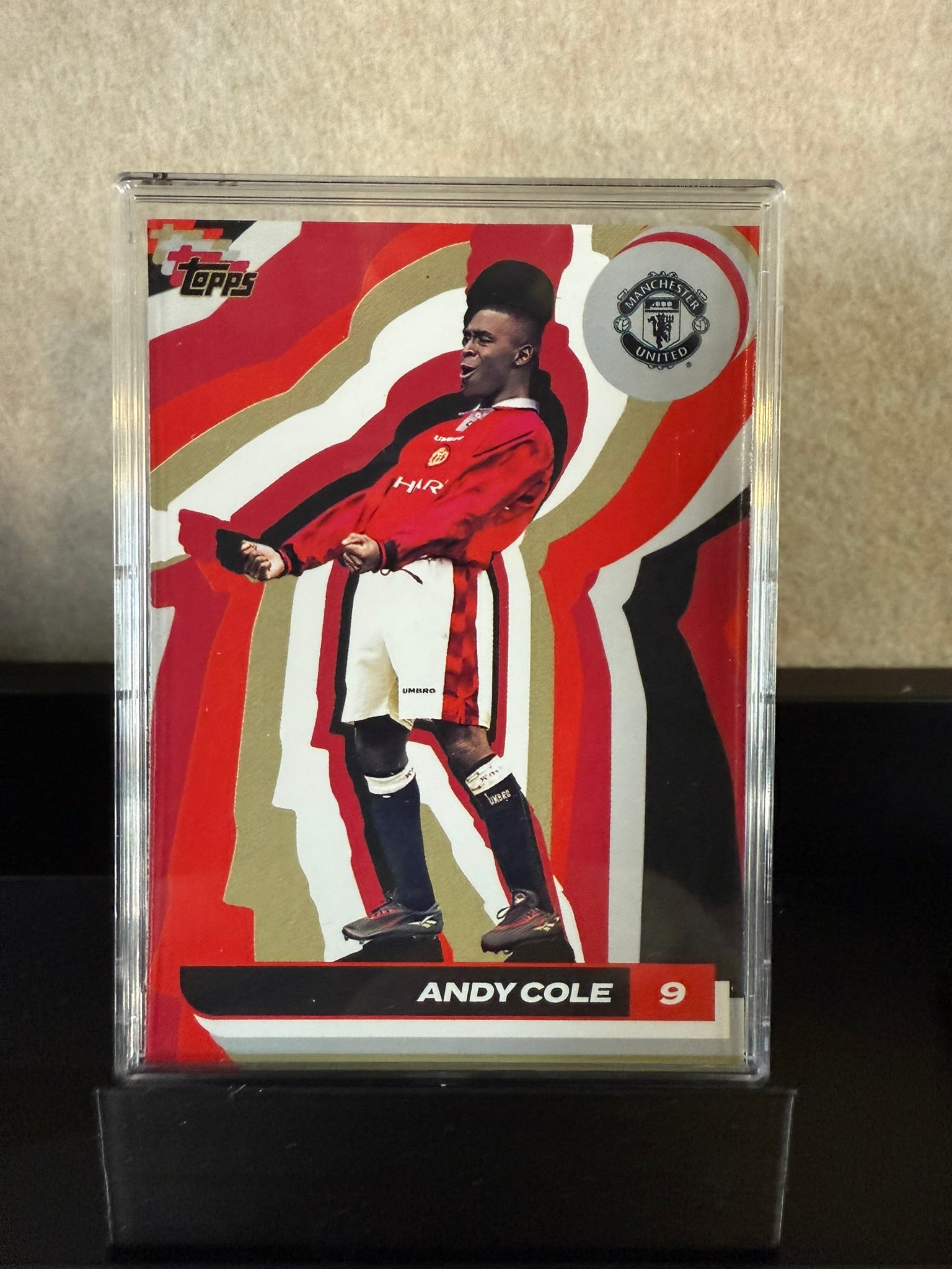 Andy Cole – Manchester United – Retro Art Style Topps Card