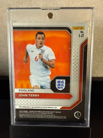 John Terry England International Ink Auto – Panini Prizm World Cup Qatar 2022 – Autograph Card