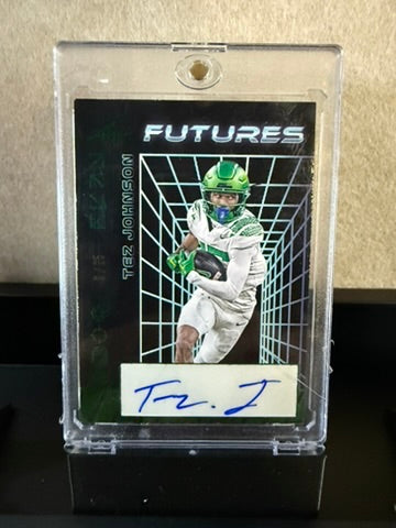 Tez Johnson – Leaf “Futures” Rookie Autograph Card