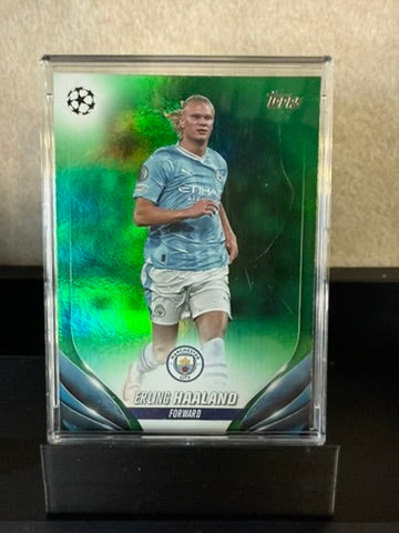 Erling Haaland – Green Refractor – Topps UEFA Champions League