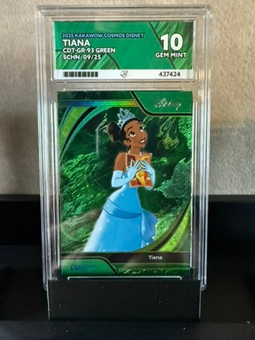2025 Tiana – Kakawow Cosmos Disney Green #09/25 – GEM MINT 10