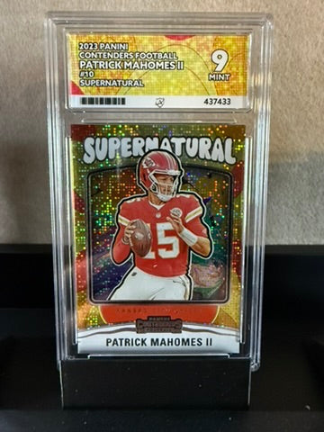 2023 Patrick Mahomes II – Panini Contenders "Supernatural" – MINT 9