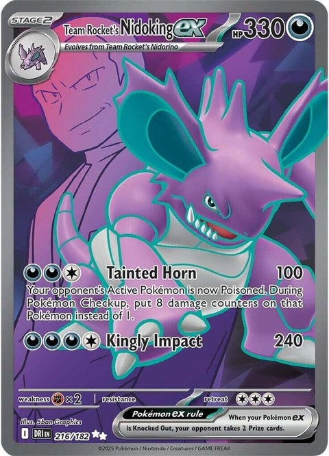 Team Rocket's Nidoking Ex (216)