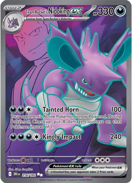 Team Rocket's Nidoking Ex (216)