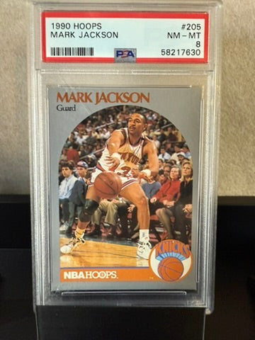 1990 Hoops Mark Jackson #205 – PSA 8 NM-MT – Menendez brothers