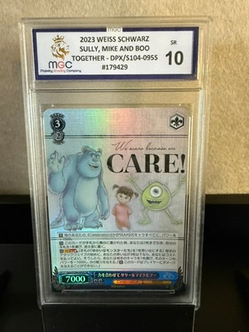 2023 Weiss Schwarz Sully, Mike & Boo – "Care!" SR DPX/S104-095S – MGC 10 Graded