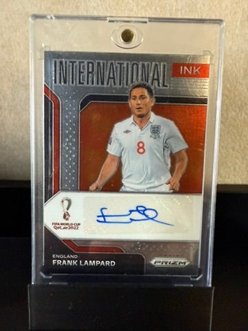 Frank Lampard 2022 Panini Prizm International Ink – England Auto