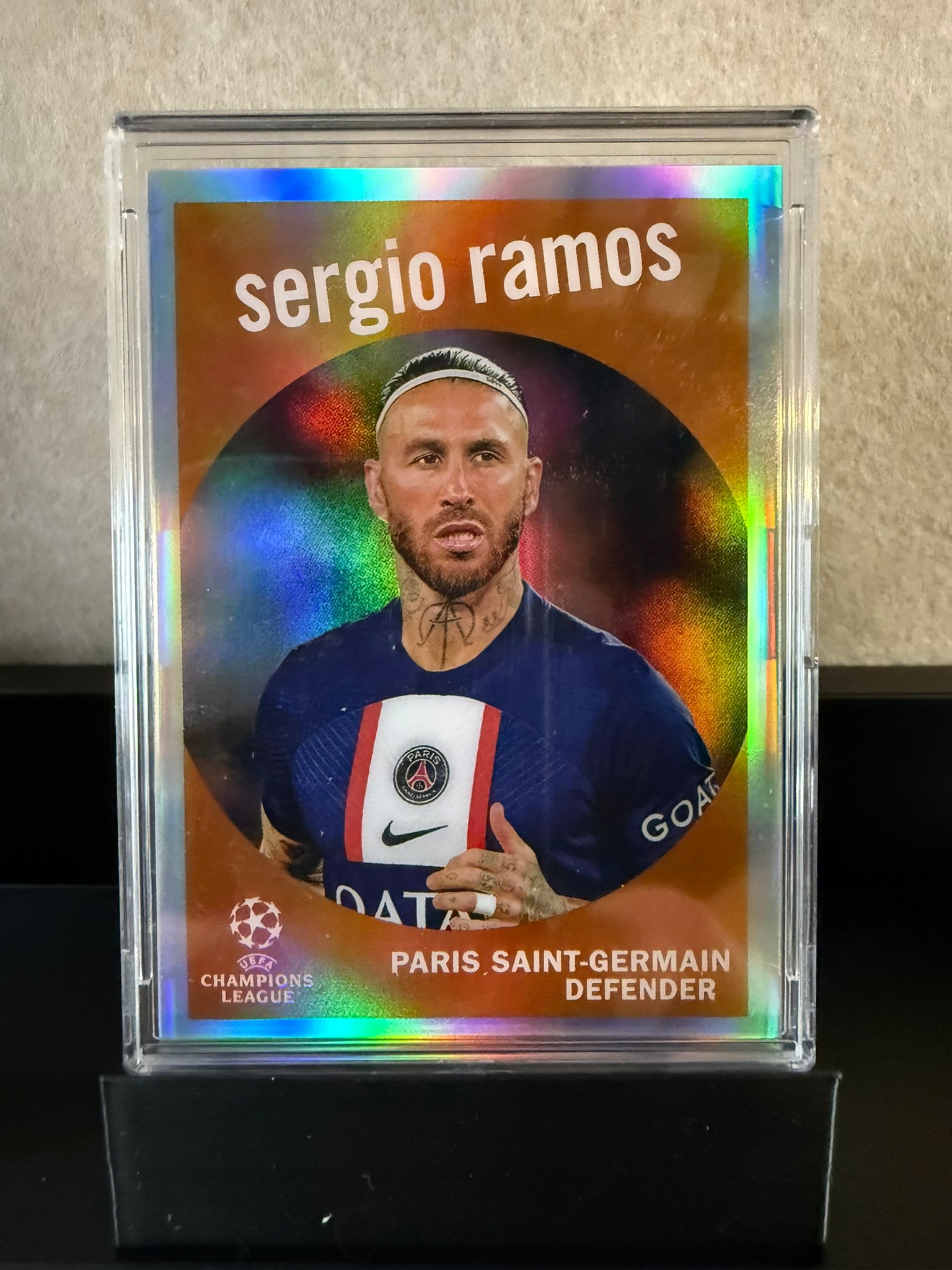 Topps UEFA Champions League Sergio Ramos – PSG Defender Holofoil Insert