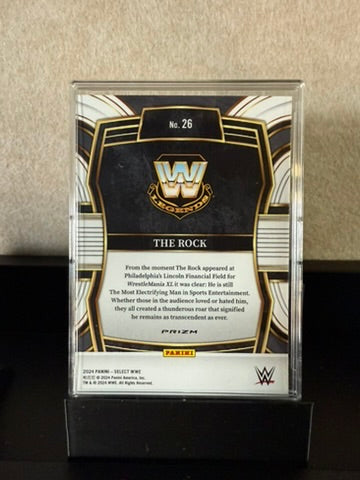 WWE Select The Rock Prizm Holofoil Card – Panini Wrestling Trading Card – Mint