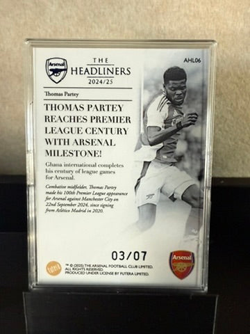 2024/25 Arsenal Club Live Headliners – Thomas Partey – Premier League Century Milestone