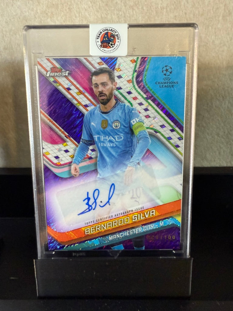 2022/23 Topps Finest UEFA – Bernardo Silva Autograph Card #100/100