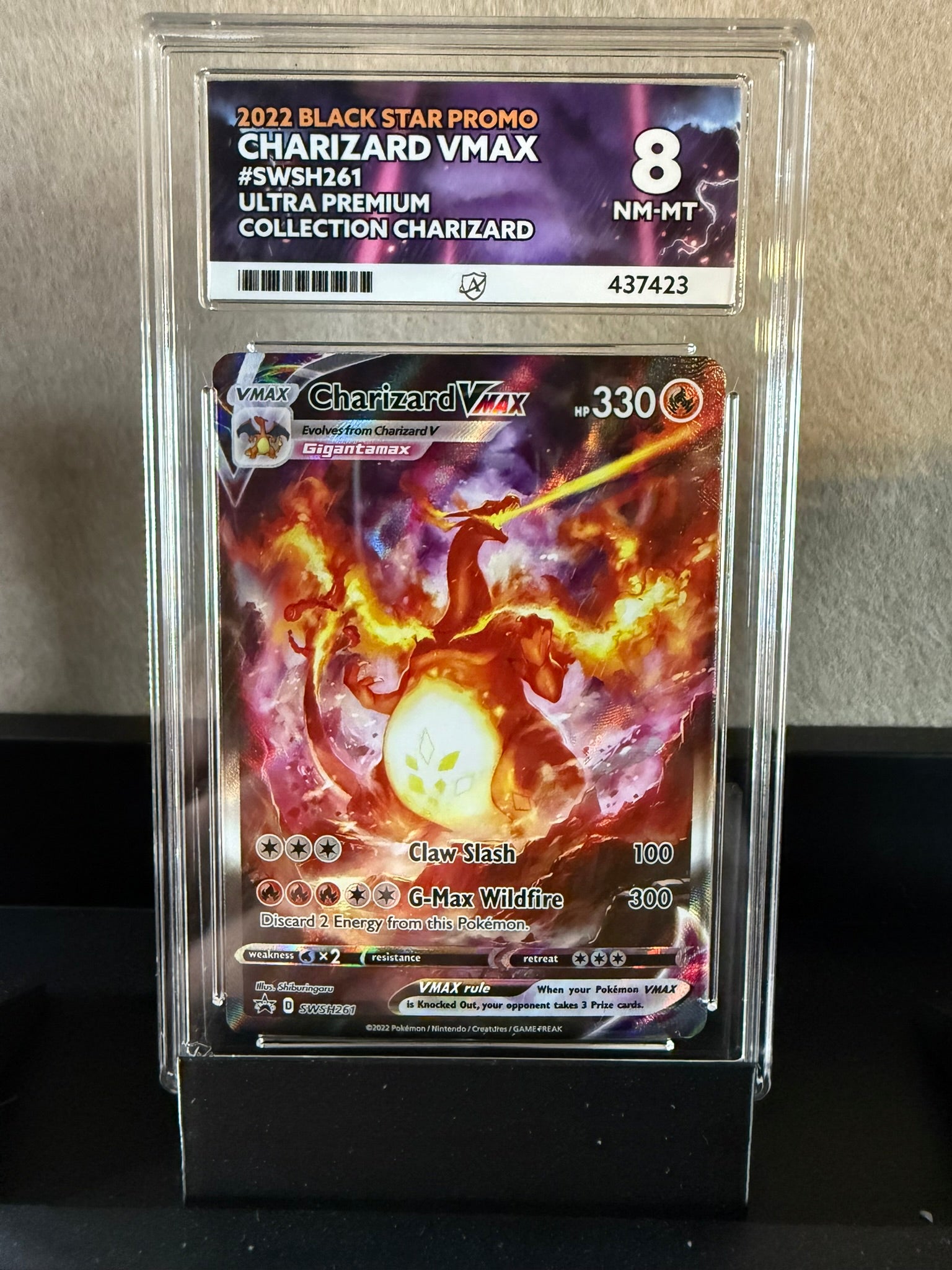 2022 Charizard VMAX – Ultra Premium Collection Promo – Graded 8 (NM-MT)