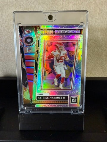 Patrick Mahomes II “Chain Reaction” Holo – Donruss Optic Football Insert