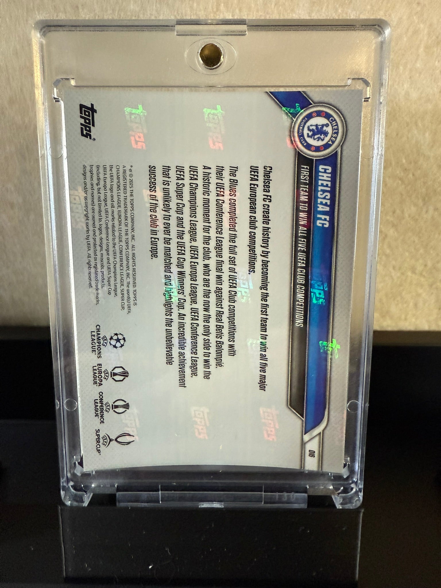 Topps Now Chelsea FC UEFA Record Card – 28.06.25