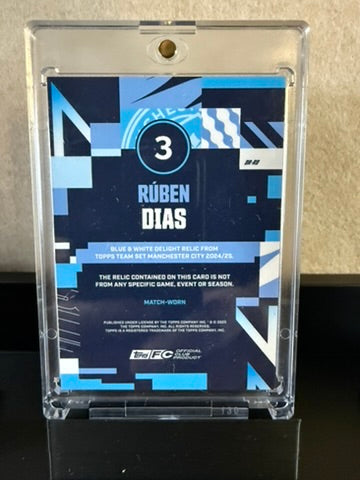 2023-24 Topps UEFA Black Edge Rúben Dias Relic – 29/50 Match-Worn Patch