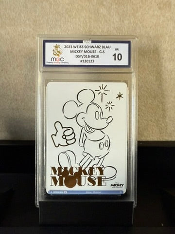 Mickey Mouse G-5 – 2023 Weiss Schwarz Blau – Graded 10 (Gem Mint)