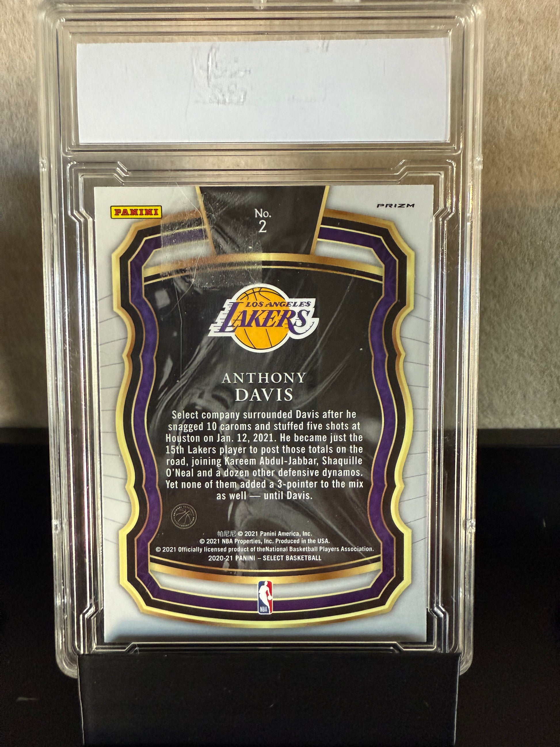2020-21 Panini Select – Anthony Davis – Select Company – Silver – MPE 10 GEM/MT
