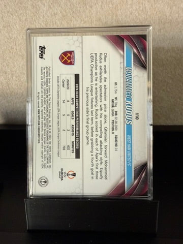 Mohammed Kudus – 2023 Topps Chrome UEFA – Yellow Lava Refractor /75 – West Ham