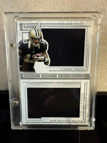 Michael Thomas – Playbook Dual Jersey Relic Card (New Orleans Saints)