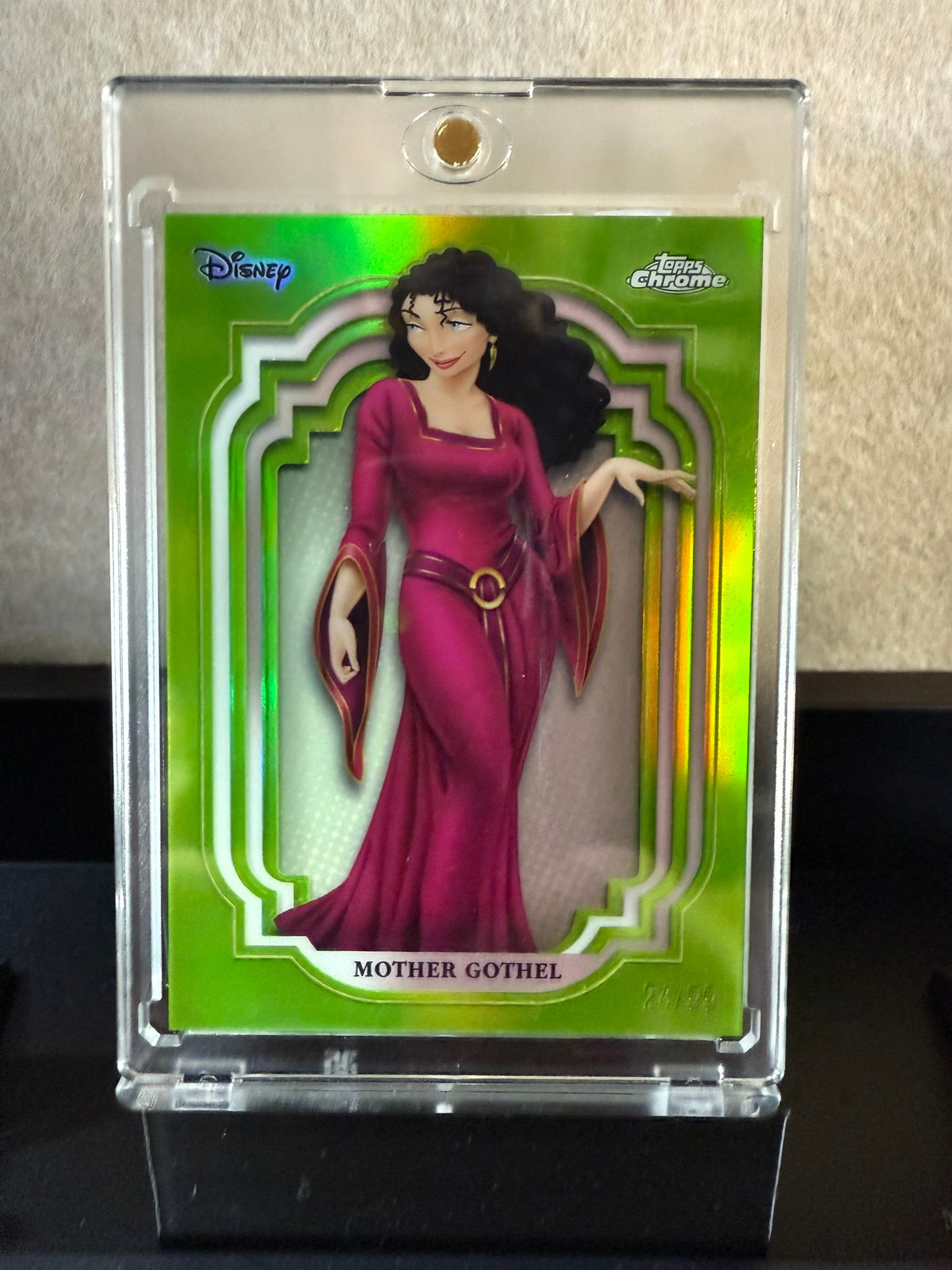 Topps Chrome Disney 100 – Mother Gothel Green Refractor /99