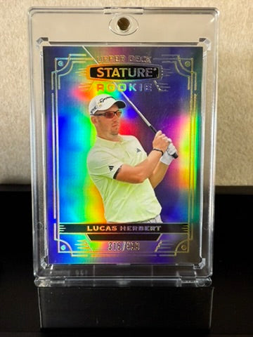 Lucas Herbert Rookie Card 319/399 – 2022 Upper Deck Stature Golf – RC Parallel