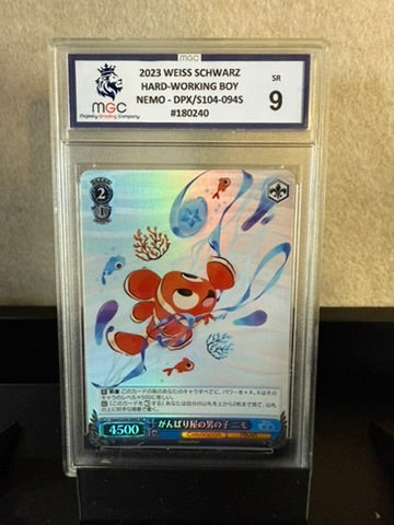 2023 Weiss Schwarz "Hard-Working Boy Nemo" – SR DPX/S104-094S – MGC 9 Graded