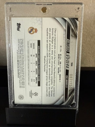 Antonio Rüdiger 2022/23 Topps Chrome UCL – Black & White Sparkle Refractor – Real Madrid