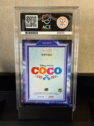 2023 Disney 100 All-Star – COCO Poster – Cosmos #114/288 – Graded 8
