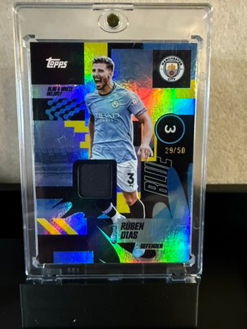 2023-24 Topps UEFA Black Edge Rúben Dias Relic – 29/50 Match-Worn Patch