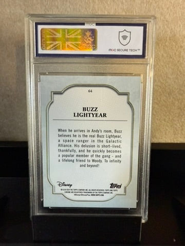 2024 Topps Chrome Disney "Buzz Lightyear" – Sapphire Edition #064 – MGC 10 Graded