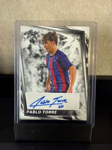 Pablo Torre – Leaf Soccer Autograph – FC Barcelona – Rookie Auto