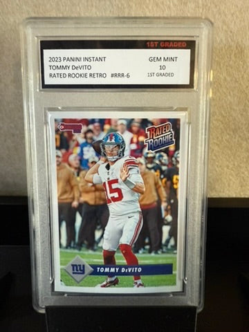 2023 Panini Instant Tommy DeVito – Rated Rookie Retro – 1st Graded 10 (GEM MINT)