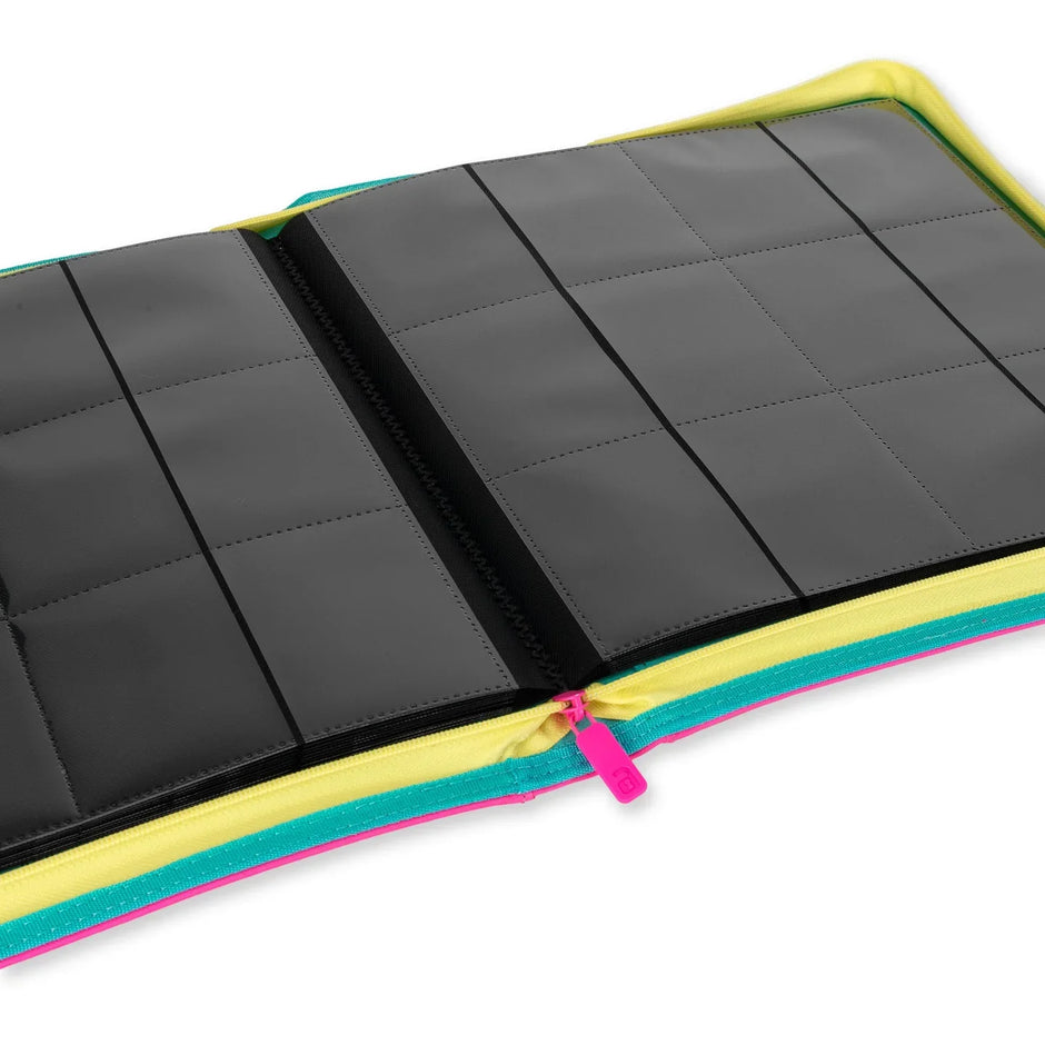 VaultX Scarlet & Violet 9 Exo-Tec® Zip Binder - 12 Pocket