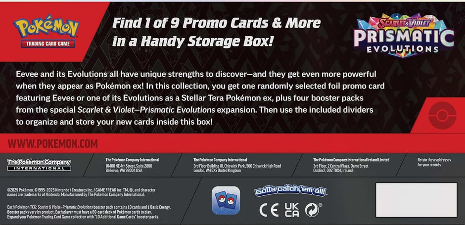 Pokemon TCG: Scarlet & Violet 8.5 - Prismatic Evolutions – Surprise Box Collection