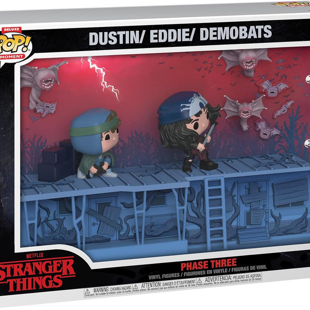 Funko POP! Moments Deluxe: Stranger Things - Dustin, Eddie and the Demobats