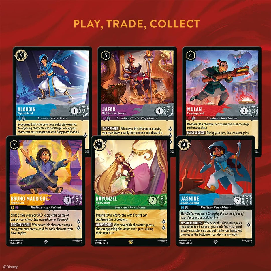 Disney Lorcana Trading Card Game - Reign of Jafar Starter Deck - Set 8
